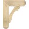 Ekena Millwork Olympic Craftsman Rough Sawn Bracket w/ Offset Brace, Douglas Fir, 6"W x 16"D x 20"H BKT0604X16X20OLY04RDF - alternate 4